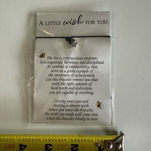 Silver Bee Charm Bracelet